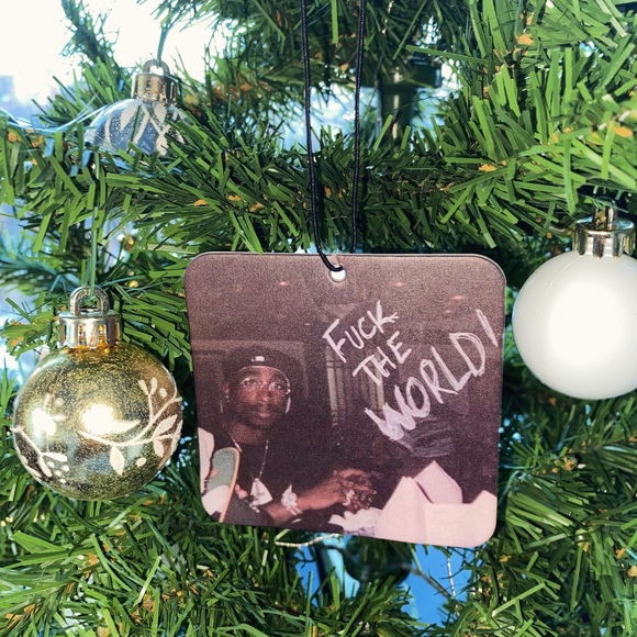 Hanging Car / Room Air Freshener - Sweet Orange - Tupac F The World - Picture 1 of 2